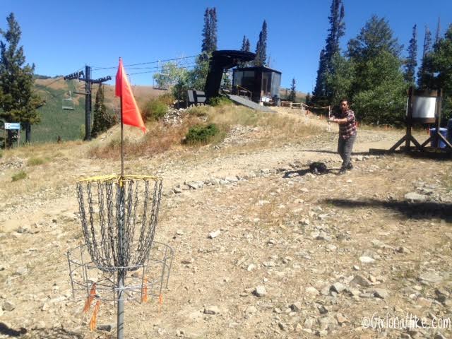 Playing Disc Golf at Solitude Mountain Resort