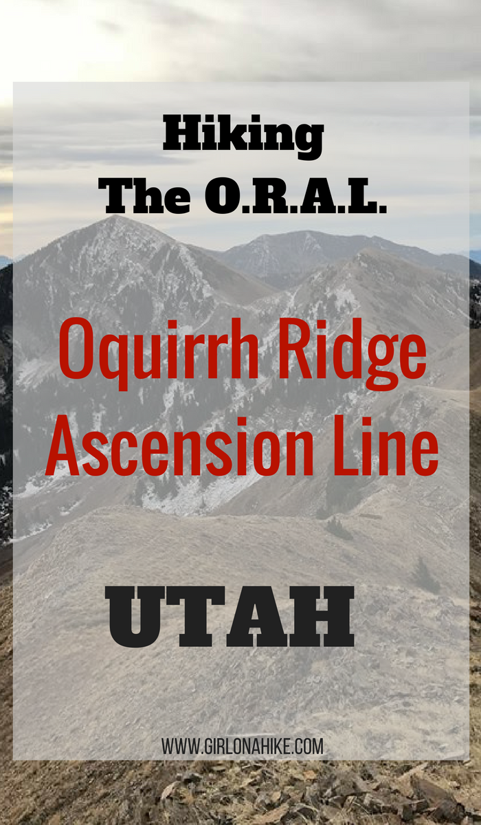 Hiking the Oquirrh Ridge Ascension Line (O.R.A.L.), Hiking in the Oquirrh Mountains, Peak bagging in Utah, Utah
