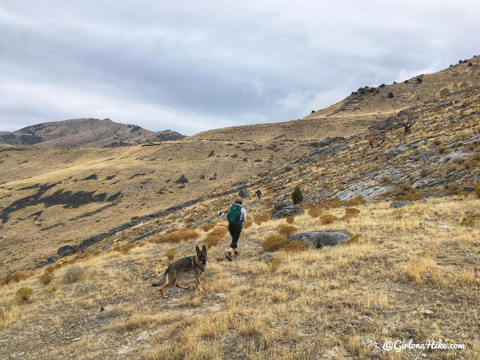 Hiking to Castle Rock, Stansbury Island