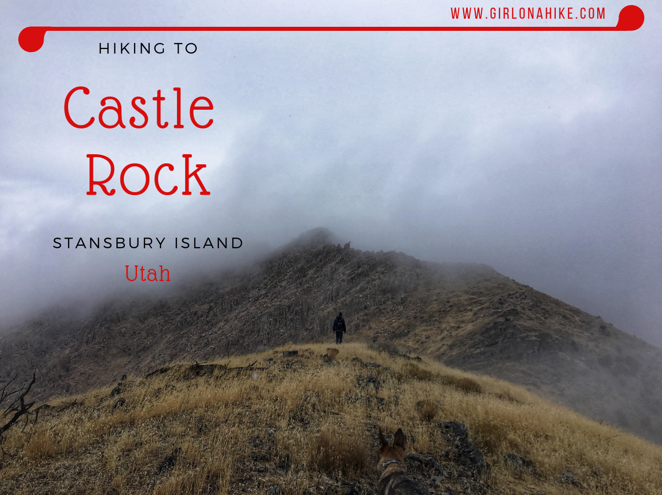 Hiking to Castle Rock, Stansbury Island
