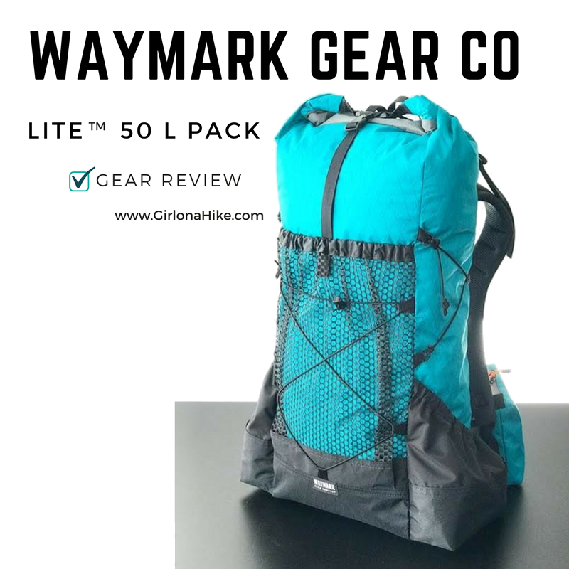Waymark Gear Co. LITE 50 Liter Pack, Ultralight Thru Packs, Ultralight Backpacking, Ultralight Camping, Best UL Packs