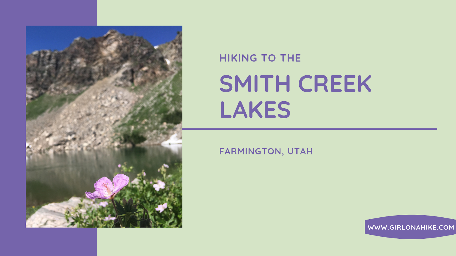 Hiking to the Smith Creek Lakes, Wasatch Mountains