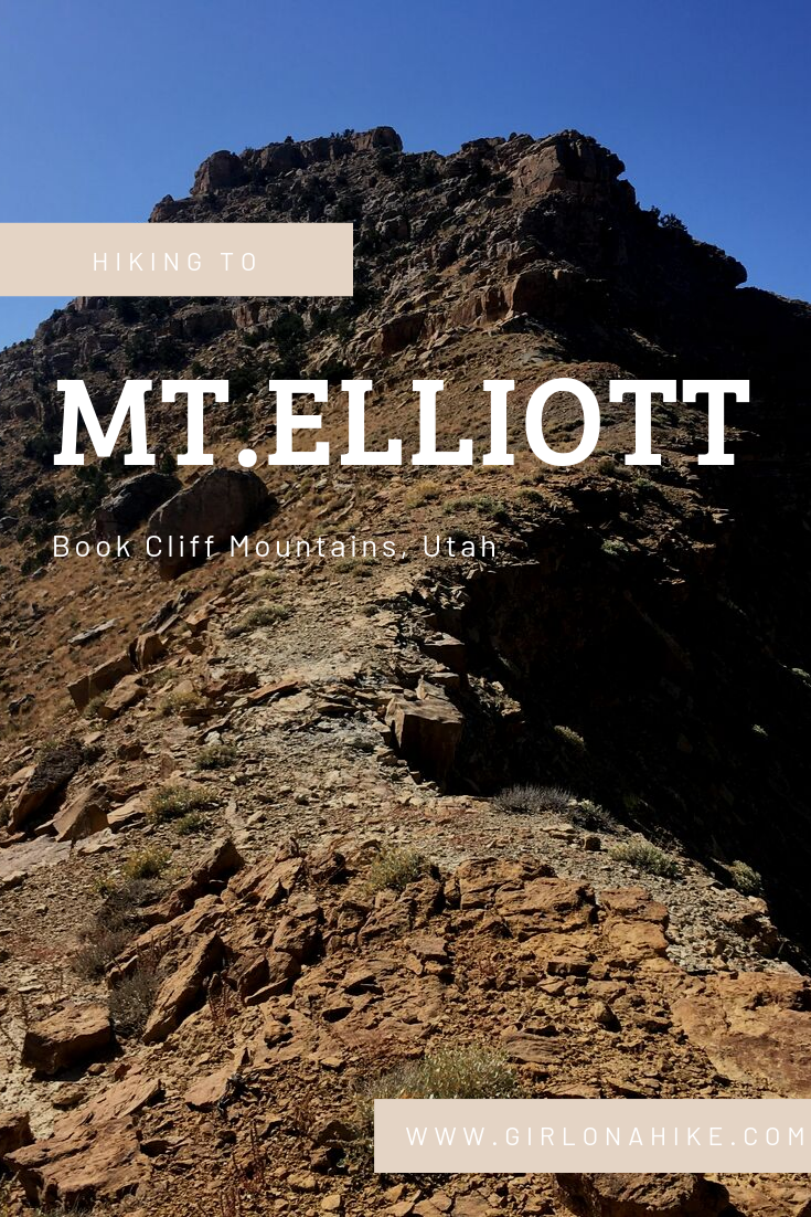 Hiking to Mt.Elliott, Book Cliff Mountains