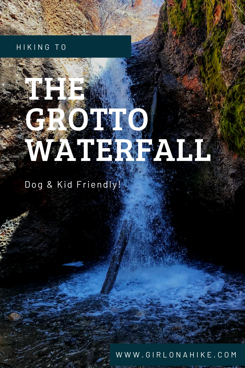 The Grotto Trail & Waterfall, Nebo Scenic Loop Road trails, Waterfalls in Utah