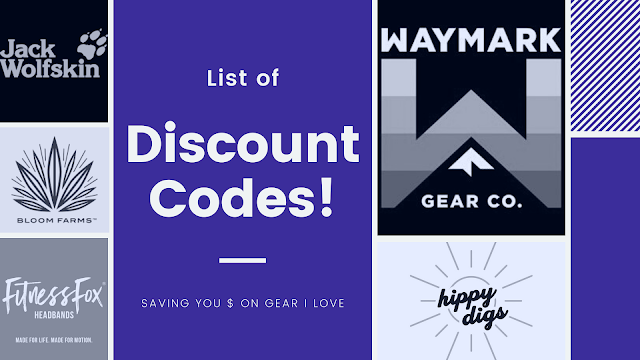 "Girl on a Hike" List of Discount Codes!