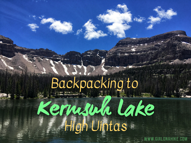 Backpacking to Kermsuh Lake, High Uintas